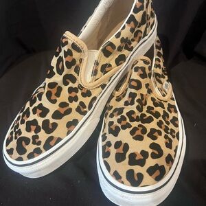 Vans Leopard Pattern Slip-On Shoes